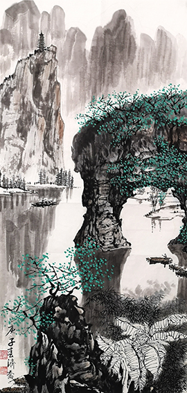 作品4 何济乔山水